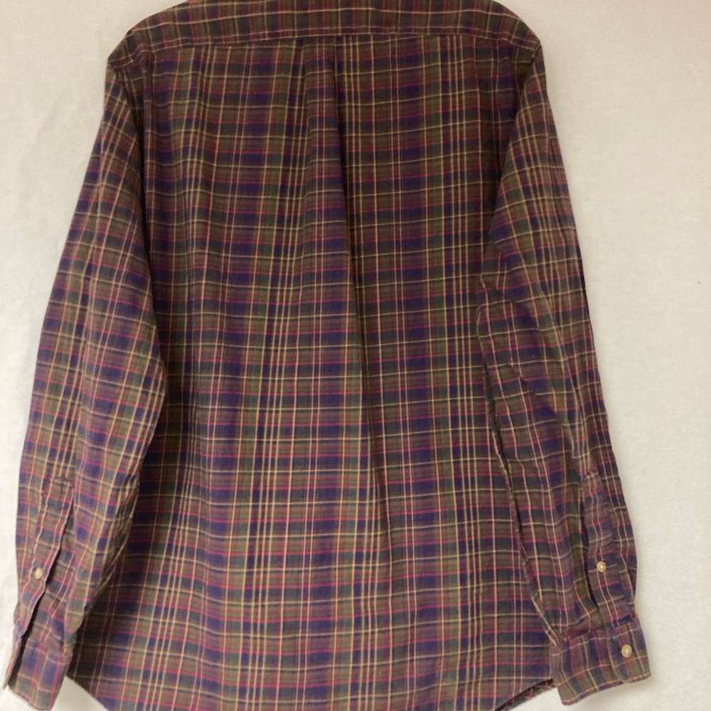 Ralph Lauren MEN’S Casual Button Down Shirt Sz Plaid Pony Embroidere - Picture 5 of 14